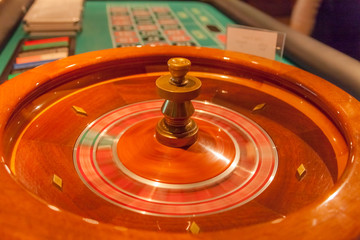 spinning roulette wheel