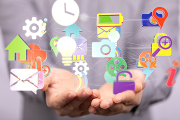 using cloud technology to send and receive files.