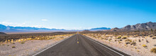 Endless Road. Typical Road In Nevada Desert, USA.
