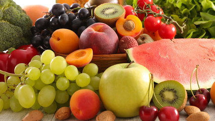 Wall Mural - assorted of fruit and vegetable