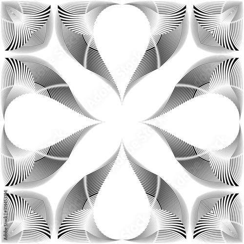 geometric-seamless-pattern-abstract-halftone-lines-floral-background-vector-modern-design-texture