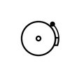 © dzm1try - Boxing bell outline icon. Clipart image isolated on white background