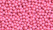 Pink candy balls. Realistic vector background