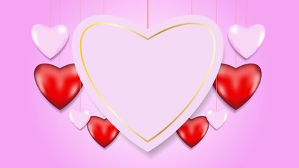 Poster - love background motion graphics animation