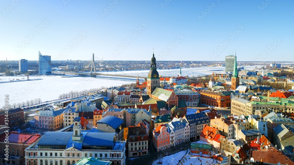 city of Riga, Latvia - obrazy, fototapety, plakaty 