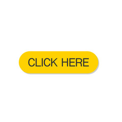 Poster - Click here button with hand pointer clicking icon design. Click here icon in modern flat style design. Vector illustration. EPS 10