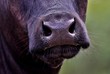 muzzle of a cow