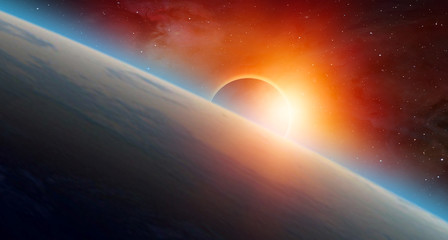 Wall Mural - solar eclipse 
