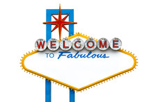 Empty "Welcome To Fabulous Las Vegas" Sign
