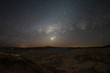 canvas print picture - Atacama desert milky way, nightsky, Chile