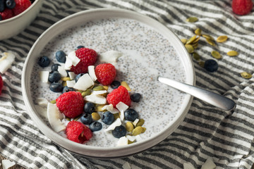 Homemade Chia Seed Pudding Bowl