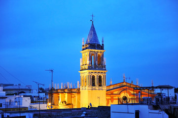 Wall Mural -  Iglesia de Santa Ana en Triana por la noche, Sevilla, España