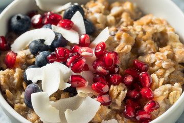 Canvas Print - Hot Cooked Muesli Oatmeal