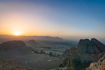 Mount Soffeh view in Isfahan at sunset - Mount Soffeh is a mountain that is situated just south of the city of Isfahan