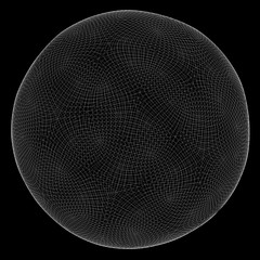 Wall Mural - render lines globe