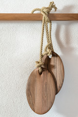 Wall Mural - Closeup on beautiful wooden pendant