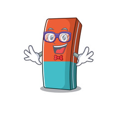 Poster - cartoon character of Geek eraser with design