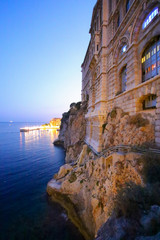 Wall Mural - Oceanographic Museum of Monaco and its dramatic seafront facade