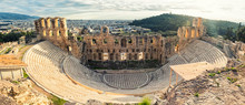 Antique Open Air Theatre In Acropolis, Greece.