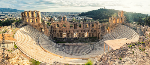 Cuadros en Lienzo Antique open air theatre in Acropolis, Greece.