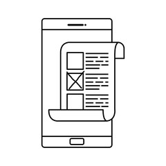 Wall Mural - smartphone for vote online isolated icon vector illustration design