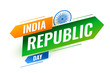 modern indian republic day creative background design