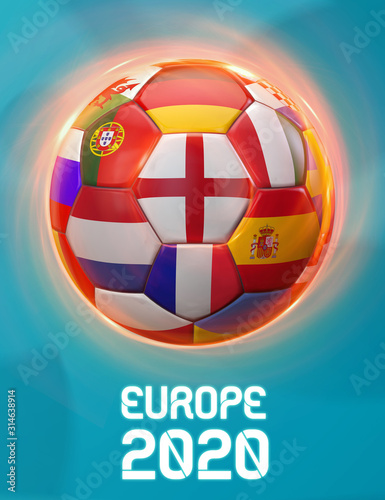 Fotografía England Europe Football 2020 Teams
