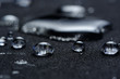Water Drops on Waterproof Fabric Macro
