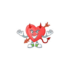 Wall Mural - Devil arrow love Cartoon character design style