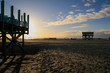 © Lars Gieger - Pfahlbauten am Sand Strand von St. Peter Ording an der Nordsee