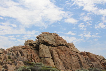 rocks and blue sky