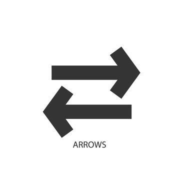 arrows icon vector illustration for graphic design and websites