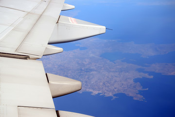 Canvas Print - Flug über die Ägäis