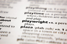 Word Or Phrase Playwright In A Dictionary.