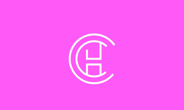 Alphabet letter monogram icon logos CCH or HCC