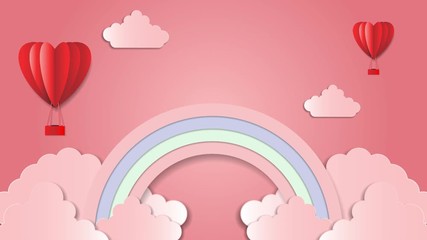 Poster - love background motion graphics animation