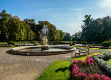 Gardens Of Zamoyski Palace In Kozlowka, Lublin Voivodeship, Poland