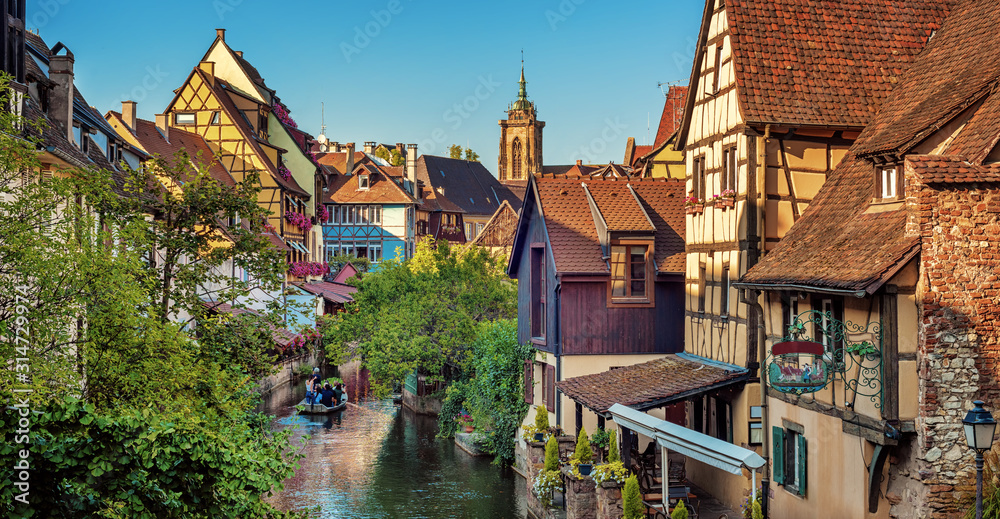 Colmar Old town, Alsace, France - obrazy, fototapety, plakaty 