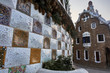 August 17, 2019. Barcelona, Spain. This photo was taken in Park Güell and it shows the famous Keeper's House decorated with the known as 