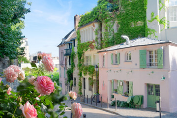 Wall Mural - cityscape mont matre , paris, france