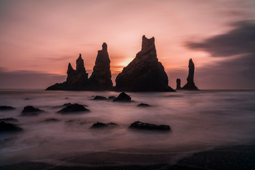 Wall Mural - Vik Rock formation in Iceland