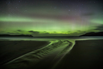 Wall Mural - Southern Aurora Australis in Tasmania beach