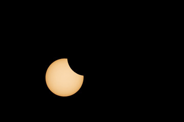 Wall Mural - Part of Annular Solar Eclipse with copy space
