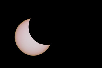 Wall Mural - Part of Annular Solar Eclipse with copy space