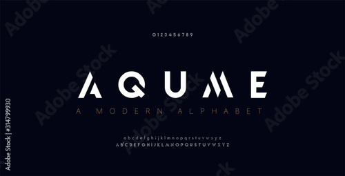 Cuadros en Lienzo Abstract digital modern alphabet fonts