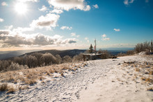 Winter Landscape From Nagy-Hideg Hegy In Hungary
