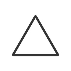Poster - Triangle Icon Vector on white background. Flat and Trendy Sign Symbol Illustration. simple icon eps 10