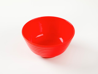 Poster - Red plastic bowl