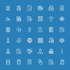  Editable 36 form icons for web and mobile