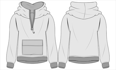 Jacket template 2. Vector illustration